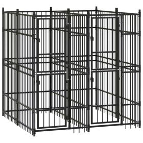 Dog Kennel Black Powder-coated steel Large Durable Dog Kennel Dog Kennel Black Powder-coated steel Large Durable Dog Kennel